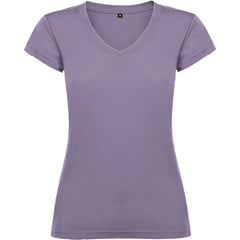 Camiseta Victoria CA6646 Mujer Lavanda personalizable con bordado, serigrafia y DTF | LogoLider