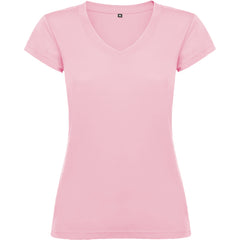Camiseta Victoria CA6646 Mujer Rosa Claro personalizable con bordado, serigrafia y DTF | LogoLider