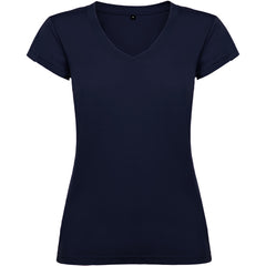 Camiseta Victoria CA6646 Mujer Marino personalizable con bordado, serigrafia y DTF | LogoLider