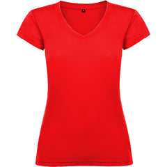 Camiseta Victoria CA6646 Mujer Rojo personalizable con bordado, serigrafia y DTF | LogoLider