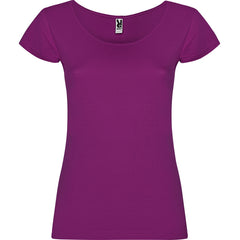 Camiseta Guadalupe CA6647 Mujer Purpura personalizable con bordado, serigrafia y DTF | LogoLider