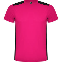 Camiseta Detroit CA6652 Hombre Fucsia/Negro personalizable con bordado, serigrafia y DTF | LogoLider