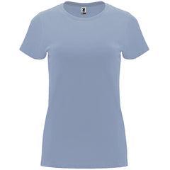 Camiseta entallada de mujer Capri personalizada en color azul zen