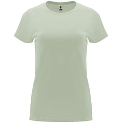 Camiseta entallada de mujer Capri personalizada en color verde mist