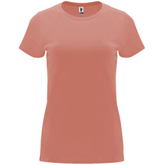Camiseta entallada de mujer Capri personalizada en color naranja clay