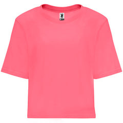 Camiseta Dominica CA6687 Mujer Rosa Lady Fluor personalizable con bordado, serigrafia y DTF | LogoLider
