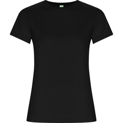 Camiseta Golden Woman CA6696 Mujer Negro personalizable con bordado, serigrafia y DTF | LogoLider