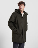 Parka acolchada 3/4 con capucha extraíble Dome