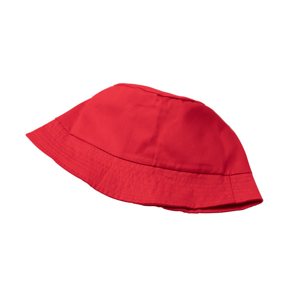Detalle del gorro bob de algodon bobin en color rojo
