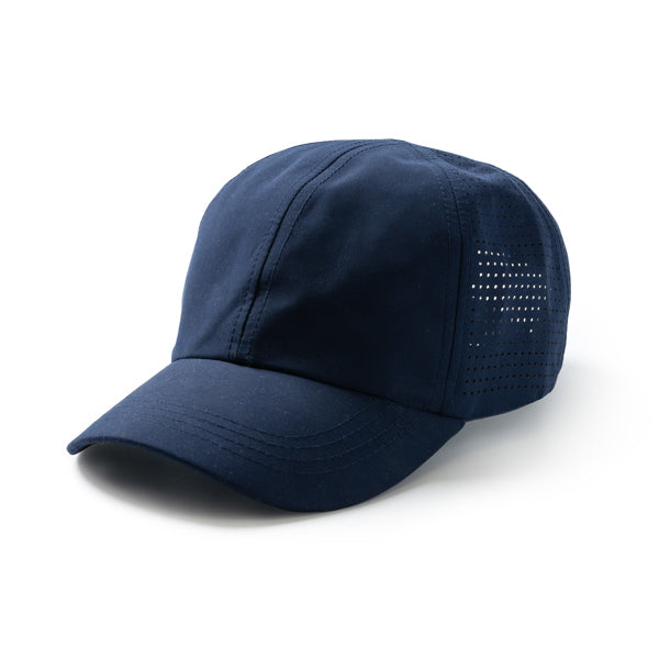 Gorra deportiva ventilada reciclada Karin personalizada con logo de empresa