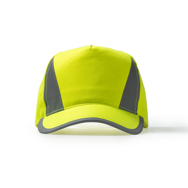 Gorra BALDER GO7033 Amarillo fluor personalizable con tu logo | LogoLider