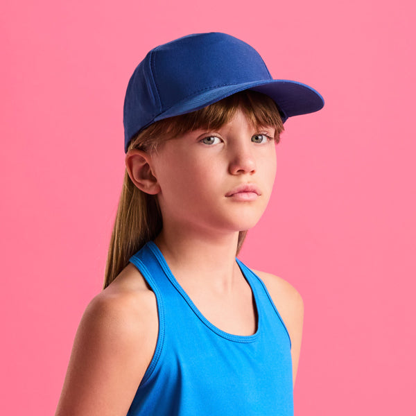 Gorra clasica de 5 paneles Uranus personalizada en version infantil