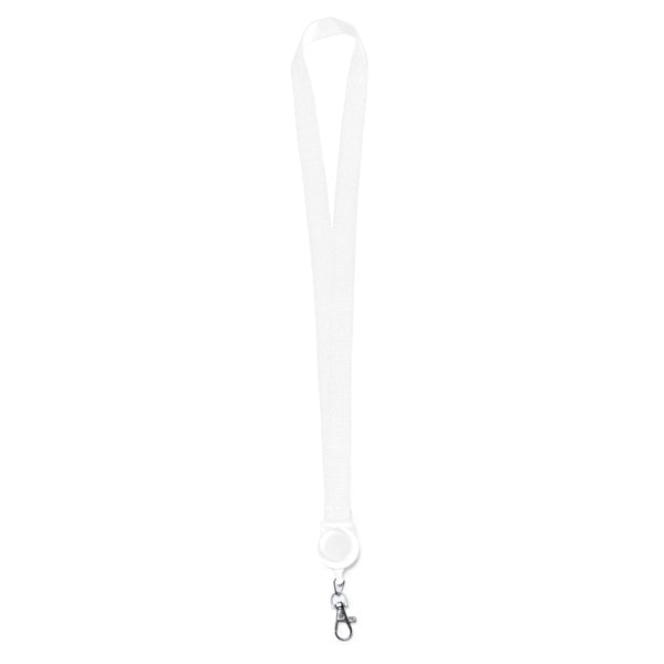 Lanyards SUMBA LY7043 Blanco personalizable con tu logo | LogoLider