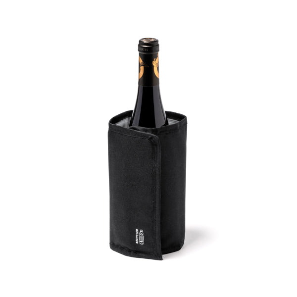 Enfriador de botellas de RPET con velcro Moke EN7081