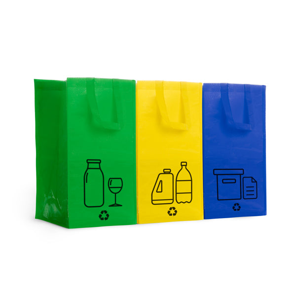 Set de tres bolsas de reciclaje Volga