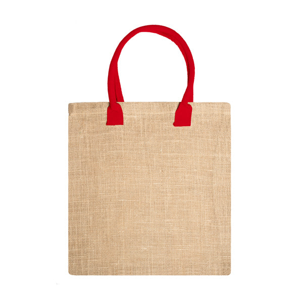 Bolsa de yute con asas de algodón a color Nimes