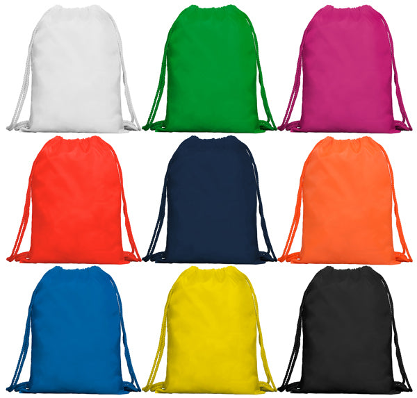 Detalle de la mochila de cuerdas resistente al agua kagu en color naranja