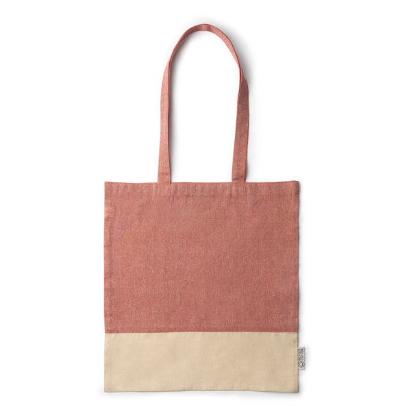 Bolsa bicolor de algodón jaspeado Palmira