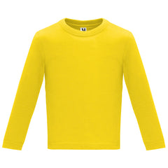 Camiseta Baby L/S CA7203 Unisex Amarillo personalizable con bordado, serigrafia y DTF | LogoLider
