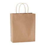 Bolsa de papel natural con asas rizadas Arce