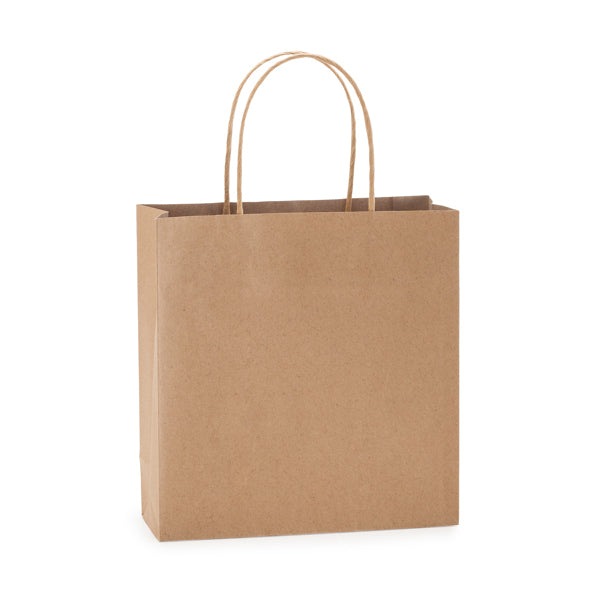 Bolsa de papel con asas cortas rizadas Haya