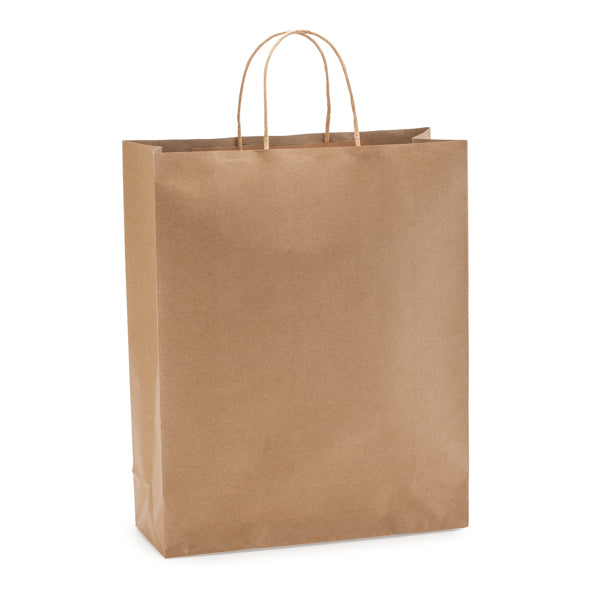 Bolsa de papel natural rizada Roble