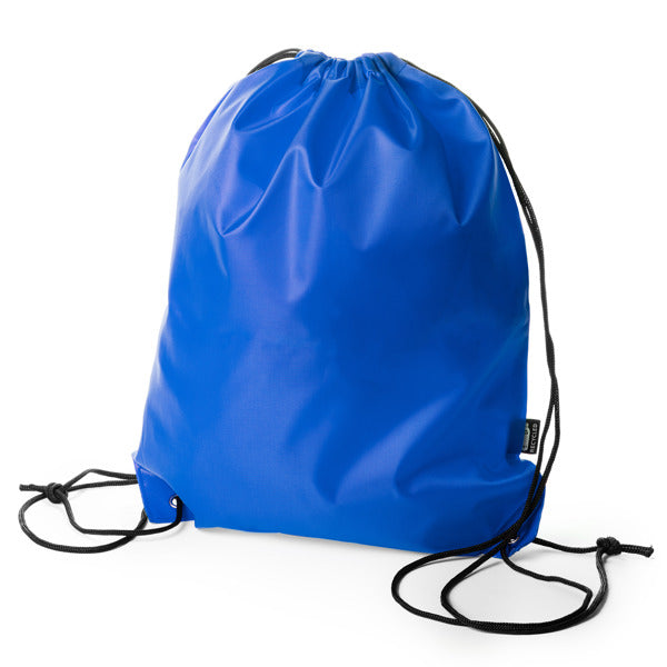 Mochila de cuerdas de RPET Larus personalizada con logo de empresa