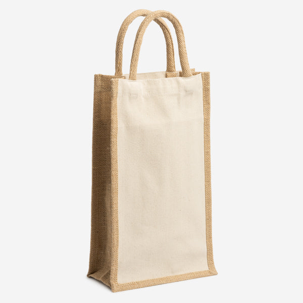 Bolsa de yute para dos botellas Loire