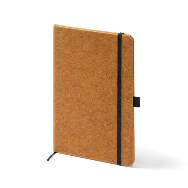 Libreta A5 de piel reciclada con banda elástica