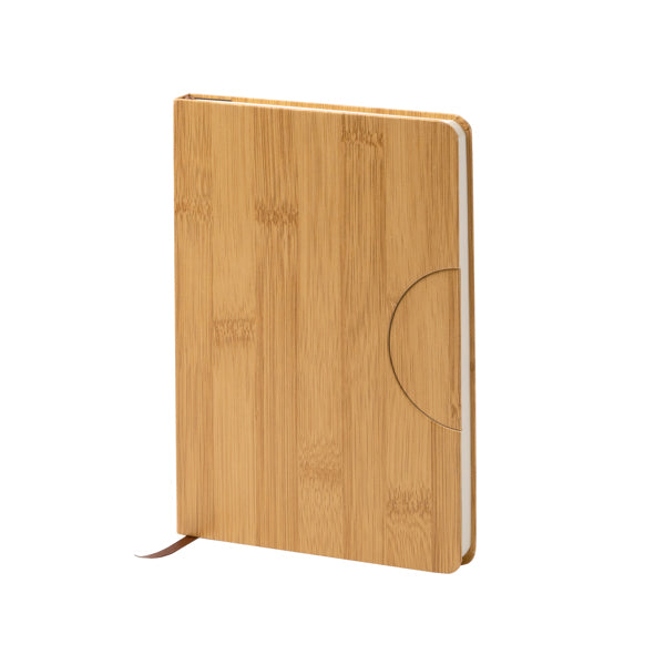 Libreta A5 de cuero reciclado efecto bambú