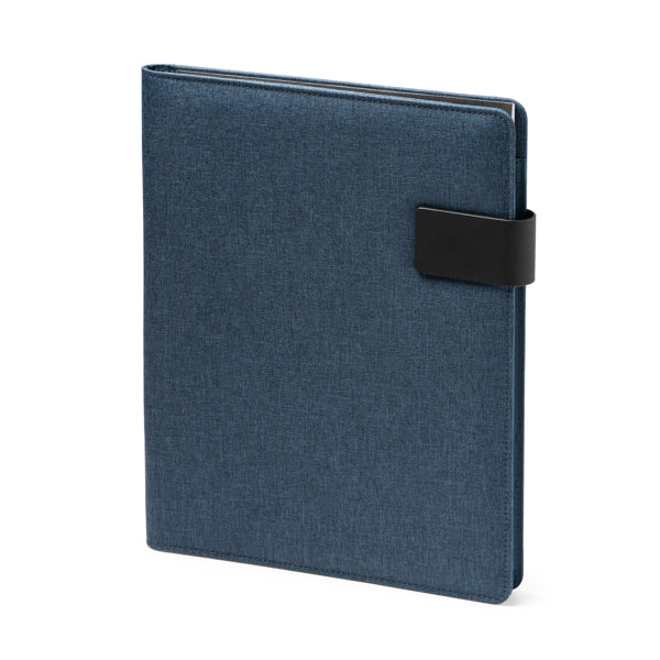 Carpeta A4 de RPET con cierre magnetico personalizada con logo de empresa