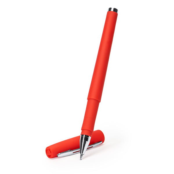 Boligrafo roller de colores con clip metalico Coloma personalizado