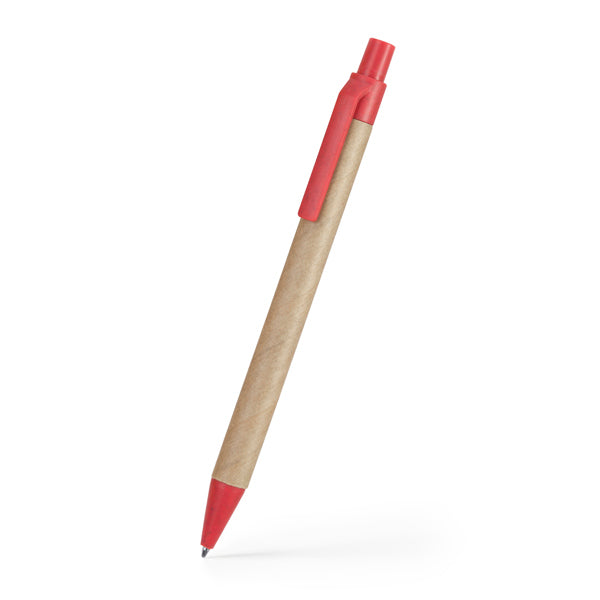 Boligrafo de carton reciclado y fibra de trigo Grove personalizado