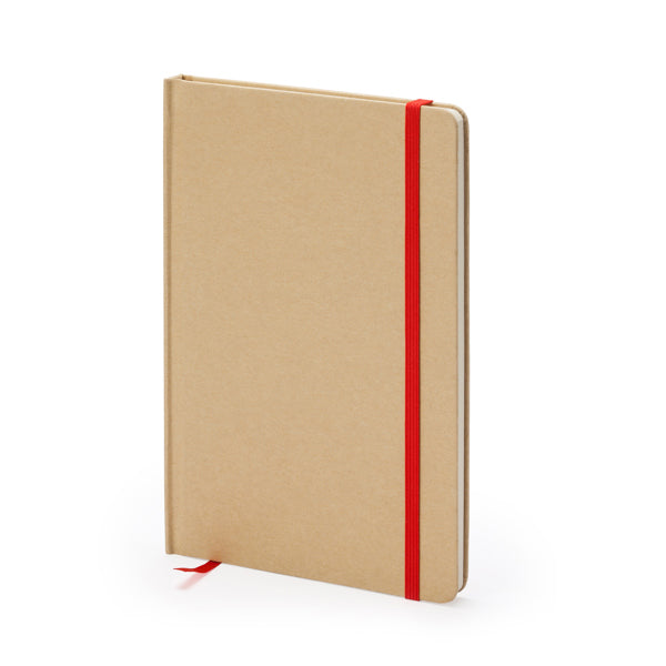 Libreta A5 de cartón reciclado con banda elástica