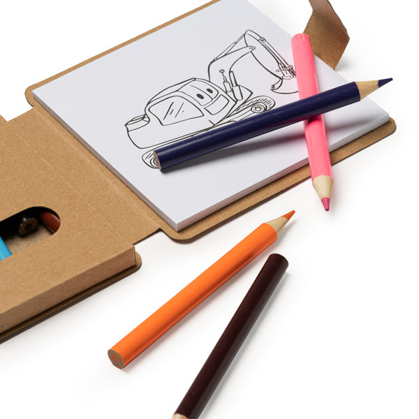 Detalle del bloc de dibujos del set Pyrus personalizado