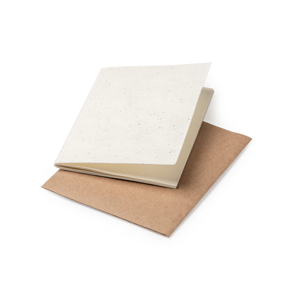 Libreta A6 plantable con semillas personalizada con logo de empresa