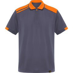 Polo Samurai PO8410 Unisex Plomo/Naranja personalizable con bordado, serigrafia y DTF | LogoLider