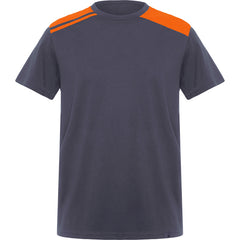 Camiseta Expedition CA8411 Hombre Plomo/Naranja personalizable con bordado, serigrafia y DTF | LogoLider