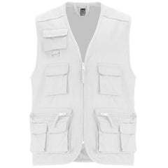 Chaleco Venera CC9111 Hombre Blanco personalizable con bordado, serigrafia y DTF | LogoLider