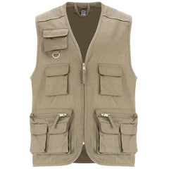 Chaleco Venera CC9111 Hombre Arena Oscuro personalizable con bordado, serigrafia y DTF | LogoLider
