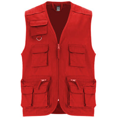 Chaleco Venera CC9111 Hombre Rojo personalizable con bordado, serigrafia y DTF | LogoLider