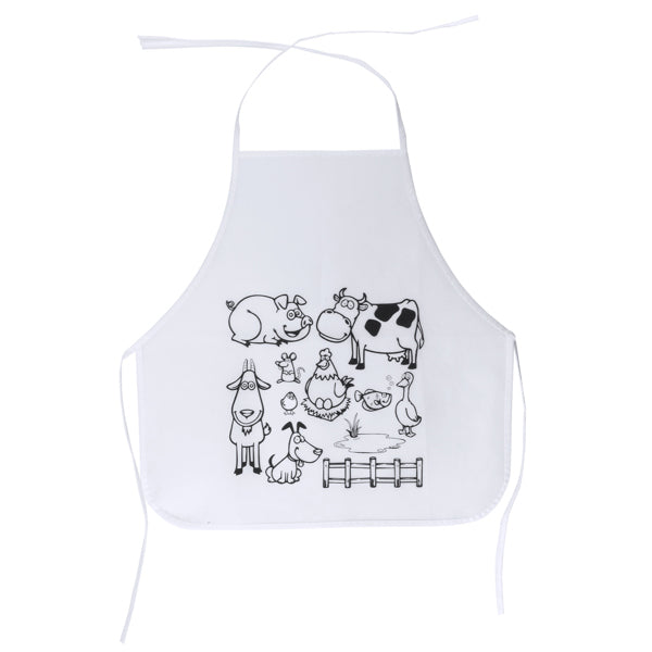 Delantal infantil para colorear con ceras Pachu