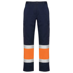 Prenda alta visibilidad Naos HV9300 Hombre Marino/Naranja Fluor personalizable con bordado, serigrafia y DTF | LogoLider
