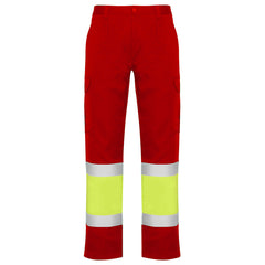 Prenda alta visibilidad Naos HV9300 Hombre Rojo Laboral/Amarillo Flúor personalizable con bordado, serigrafia y DTF | LogoLider