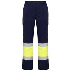 Prenda alta visibilidad Soan HV9301 Hombre Marino/Amarillo Fluor personalizable con bordado, serigrafia y DTF | LogoLider
