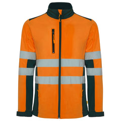 Prenda alta visibilidad Antares HV9303 Hombre Marino/Naranja Fluor personalizable con bordado, serigrafia y DTF | LogoLider