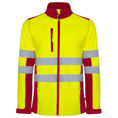 Prenda alta visibilidad Antares HV9303 Hombre Rojo Laboral/Amarillo Flúor personalizable con bordado, serigrafia y DTF | LogoLider