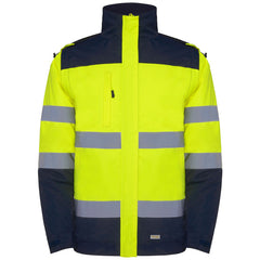 Prenda alta visibilidad Epsylon HV9304 Hombre Marino/Amarillo Fluor personalizable con bordado, serigrafia y DTF | LogoLider