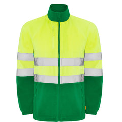 Prenda alta visibilidad Altair HV9305 Hombre Verde Jardín/Amarillo Flúor personalizable con bordado, serigrafia y DTF | LogoLider