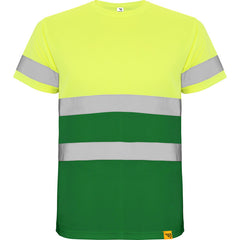 Prenda alta visibilidad Delta HV9310 Hombre Verde Jardín/Amarillo Flúor personalizable con bordado, serigrafia y DTF | LogoLider